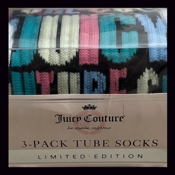 Juicy Couture Tube Socks Limited Edition New In Box - Picture 4 of 6